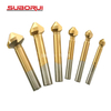 High Speed Steel 3 Flute 90 Degree Titanium Countersink Drill Bit For Steel