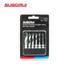 Hss 1/4" Quick Change Hex Shank Brad Point Stubby Wood Drill Bit Set 