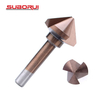 90° 3 Flute HSS E M35 TiALN Industrial Chamfer Countersink Drill Bit 
