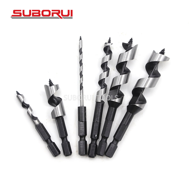 HCS Hex Shank Short Auger Drill Bits for Wood Hole Cutter
