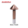 90° 3 Flute HSS E M35 TiALN Industrial Chamfer Countersink Drill Bit 