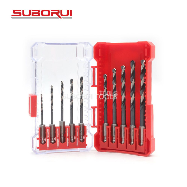 135 Degree Split Point High Speed Steel Hex Shank Drill Bit Set for Metal Steel