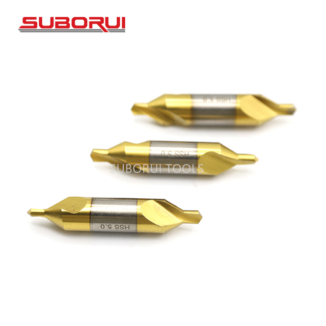 HSS6542 M2 Double Side DIN333 A Type Center Drill Bits with Tin Coating