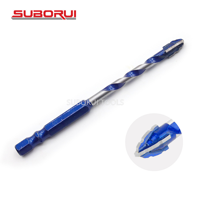Cross Carbide Tip Multifunction Masonry Drill Bit for Wall Brick Glass Tile 