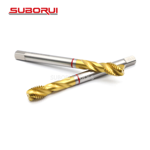 Din 376 Titanium Coating Short Blade Spiral Flute Machine Taps