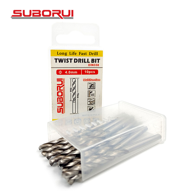 10Pcs Hss 5% Co Cobalt Drill Bits Set