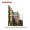 12PCS HSS Cobalt Double R Hex Shank Metal Twist Drill Bits Set for Metal