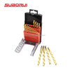 21PCS Industrial Titanium Turbo Point HSS M35 Steel Impact Drill Bits Set