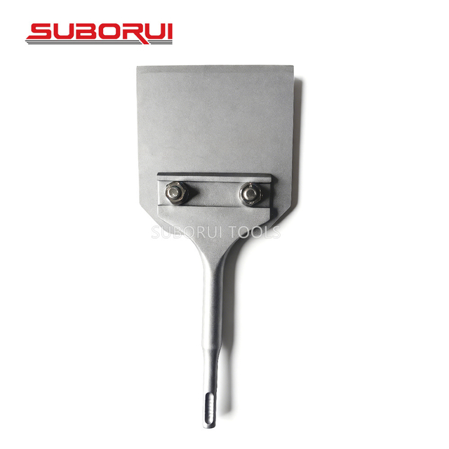 SUBORUI 4 Inch 265X100mm SDS Plus Floor Scraper Thinset Removal Flat Chisel Bit