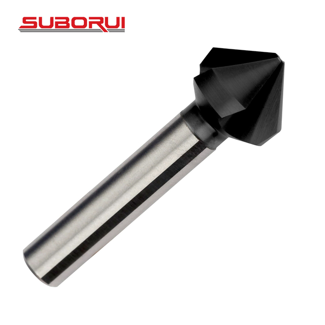 Industrial 90 Degree Deburring Chamfer Cutter HSS Cobalt Countersink Reaming Drill Bit 