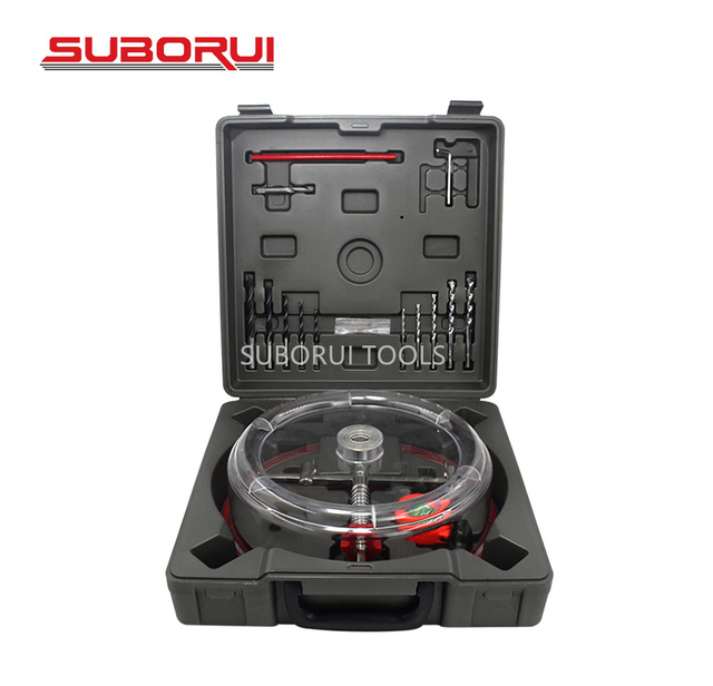 Pipe Hole Saw High Speed Steel Hole Opener with Dust Cover Positioning Center Drill Set