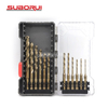 12PCS HSS Cobalt Double R Hex Shank Metal Twist Drill Bits Set for Metal