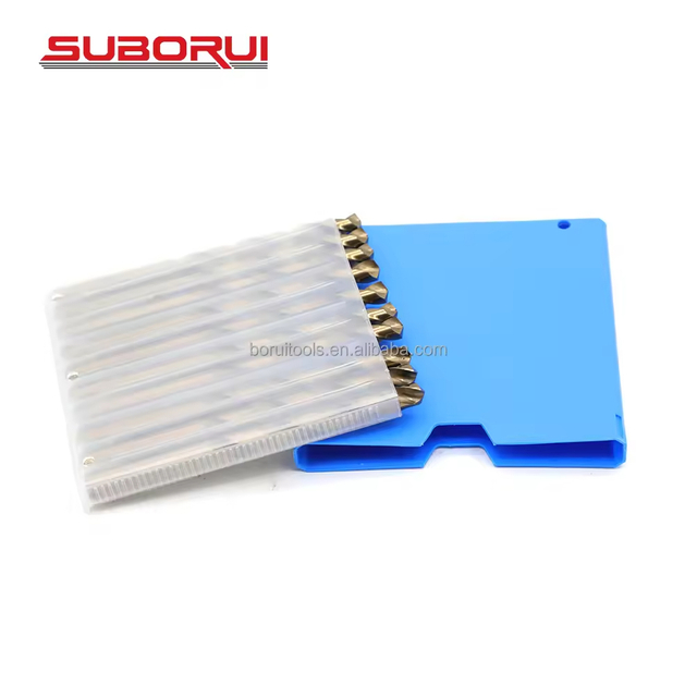 New 10PCS 8mm DIN338 Fully Ground 5% Cobalt HSS Metal Steel Twist Drill Bit Set 