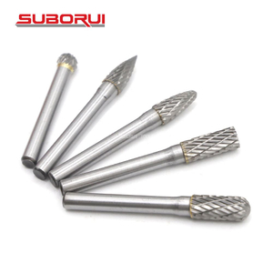 1/4 Inch 6.35mm Shank Double Cut Tungsten Carbide Rotary Burrs Bits