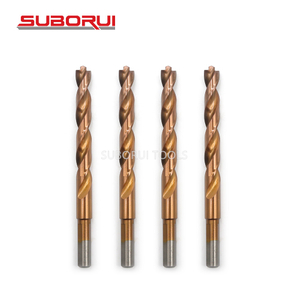 Three-Flats Shank Heavy Duty HSS Pilot Point Tip Drill Bits For Stainless Steel