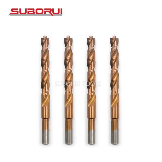 Three-Flats Shank Heavy Duty HSS Pilot Point Tip Drill Bits For Stainless Steel