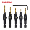 5PCS 5 Flute Wood Countersink Drill Bit Set for Wood Screw 