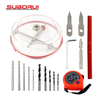 Pipe Hole Saw High Speed Steel Hole Opener with Dust Cover Positioning Center Drill Set