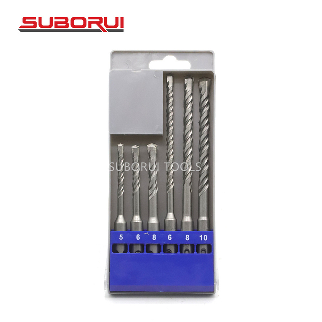 5 Pieces SDS Plus Hammer Concrete Drill Bits Set for Masonry Concrete Rock