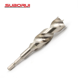 JIS Standard Hex Shank Brad Point HSS Twist Drill Bit for Bamboo Wood