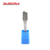 6mm Shank Ball Nosed Cylinder Tungsten Carbide Rotary Burr Bit for Steel And Wood Grinding Carving