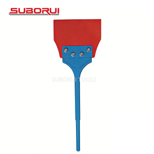 Suborui Long Handle Wide Flat Scraper Chisel SDS Max Shank Replaceable Blade Heavy Duty Electric Hammer Bit for Floor Tile Removal
