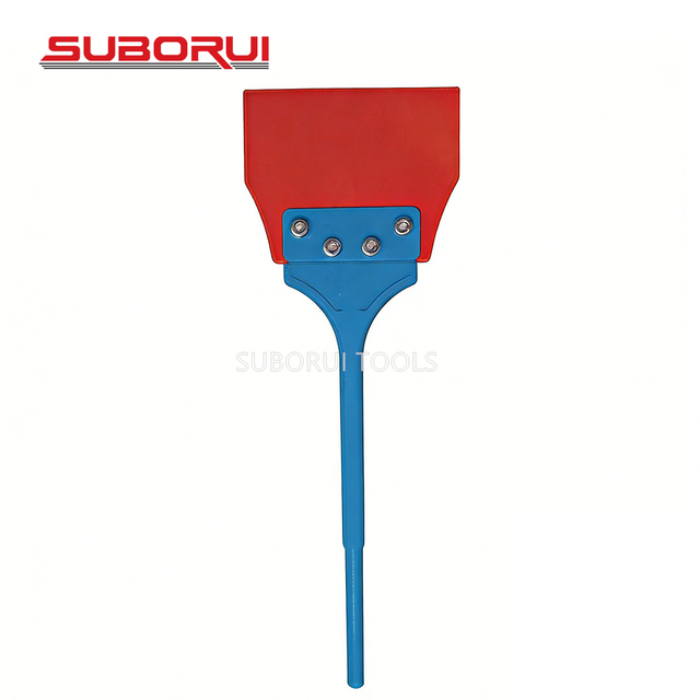 Suborui Long Handle Wide Flat Scraper Chisel SDS Max Shank Replaceable Blade Heavy Duty Electric Hammer Bit for Floor Tile Removal