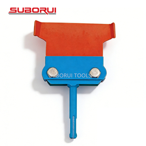 Suborui SDS Plus Shank T-Shape Wide Flat Scraper Chisel For Floor Adhesive Tile Removal